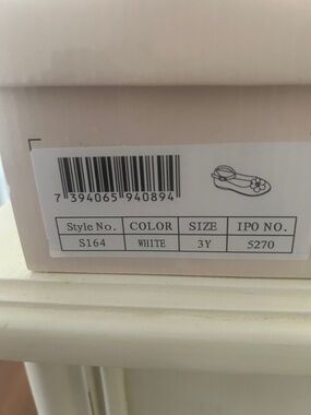 Tip Top Kids White Mary Jane Flats with Pearl & Crystal Flower